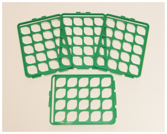 BelArt™ Rejillas para gradillas de tubos de ensayo SwitchGrid™ Juego de rejillas; verde; tubos BelArt™ Rejillas para gradillas de tubos de ensayo SwitchGrid™ Juego de rejillas; verde; tubos