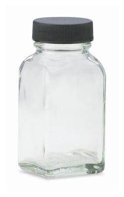DWK Life Sciences&nbsp;Kimble&trade; Clear Glass French Squares with Pulp/Vinyl-lined Caps