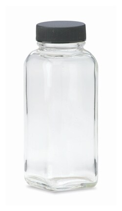 DWK Life Sciences&nbsp;Kimble&trade; Clear Glass French Squares with Pulp/Vinyl-lined Caps