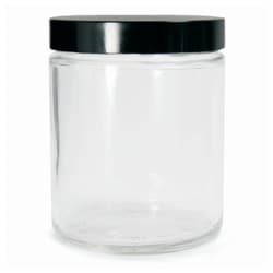 DWK Life Sciences&nbsp;Kimble&trade; Clear Glass Straight-Sided Jars with Solid PE-lined Caps