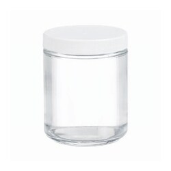 DWK Life Sciences&nbsp;Kimble&trade; Clear Glass Straight-Sided Jars with 14B White-Rubber-Lined Caps