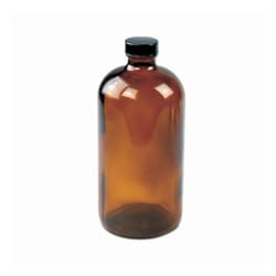 DWK Life Sciences Kimble Clear Boston Rounds with Solid PE-lined Caps With