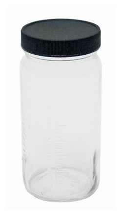 DWK Life Sciences&nbsp;Kimble&trade; Clear Glass Graduated AC Medium Rounds with Pulp/Vinyl-lined Caps