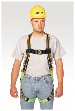 Honeywell Miller DuraFlex 650 Series Full-Body Stretchable Harnesses Green/Black;