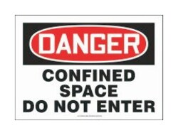 Accuform Signs Confined Space Do Not Enter:Facility Safety and Maintenance:Signs