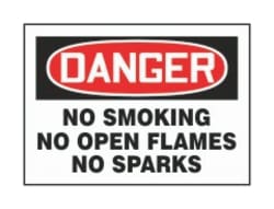 Accuform Signs No Smoking No Open Flames No Sparks Plastic | Buy Online | Accuform Signs | Fisher Scientific