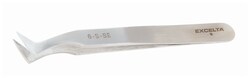 Excelta Precision Tweezers With Angled Tips and Flat Sharp Points General