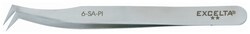 Excelta Precision Tweezers With Angled Tips and Flat Sharp Points Fine