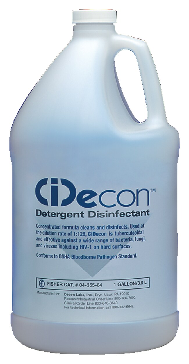 CiDecon Detergent Disinfectant Detergent disinfectant; 1 gal