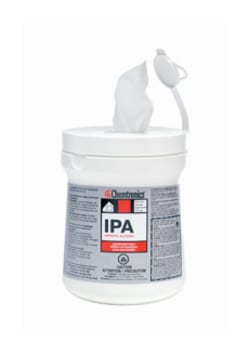 Chemtronics IPA Presaturated Wipers 100 Wipers/Tub | Buy Online | Chemtronics&trade; | Fisher Scientific