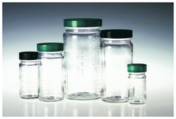 Qorpak&trade;&nbsp;ValuLine Clear Graduated Medium Round Bottles