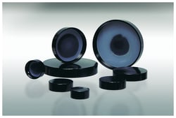 Qorpak™ Black Phenolic 0.030 Solid Polyethylene Lined Caps