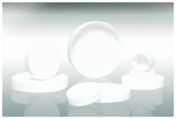 Qorpak™ White Polypropylene SturdeeSeal PE Foam Lined Caps