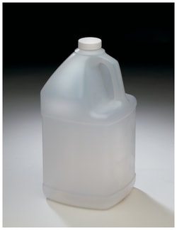 Qorpak™ Natural HDPE Square Handled Jugs — Without Cap