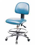 ΨΨRipple Fisher Fisherbrand Vinyl Chair Chrome - Medium Bench Height with