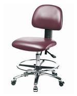 ΨΨRipple Fisher Fisherbrand Vinyl Chair Chrome - Medium Bench Height with