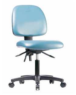 Fisherbrand&trade;&nbsp;Vinyl Chair - Desk Height with Medium Back, Seat Tilt, and Casters in Grade B Vinyl
