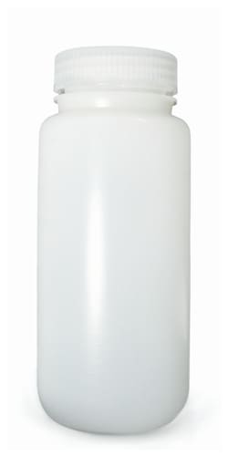 Qorpak™ Natural Wide Mouth HDPE Lab Style Bottles
