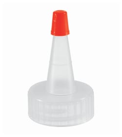 Qorpak™ Natural LDPE Yorker Caps with Red Tip