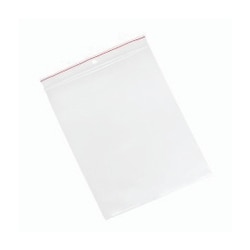 Minigrip Red Line Plain Reclosable Zipper Bags Dimension: 6 x 8 in. (15.24