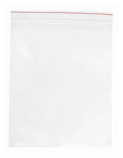 Minigrip Red Line Plain Reclosable Zipper Bags Dimension: 13 x 18 in. (33
