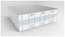 PortaFab CleanLine S3000 Modular Wall System Cleanroom - ISO 8 9.1 x 9.1