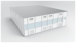 PortaFab CleanLine S3000 Modular Wall System Cleanroom - ISO 8 9.1 x 11
