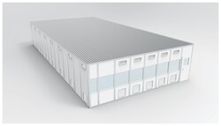 PortaFab CleanLine S3000 Modular Wall System Cleanroom - ISO 8 9.1 x 18.3