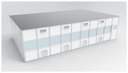 PortaFab CleanLine S3000 Modular Wall System Cleanroom - ISO 8 12.2 x 7.3