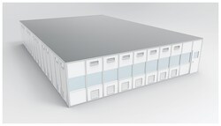 PortaFab CleanLine S3000 Modular Wall System Cleanroom - ISO 6 12.2 x 18.3