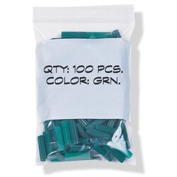 Elkay Plastics Company&nbsp;Bag Reclosable Clear with Zip Closure and White Block 2 mil 3  X  5 1,000 per Case