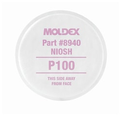 Moldex 8940 P100 Filter P100 Particulate Filter/Prefilter Disc:Personal