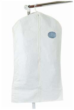 Minigrip&trade;&nbsp;White Vinyl Garment Bag with Hanger