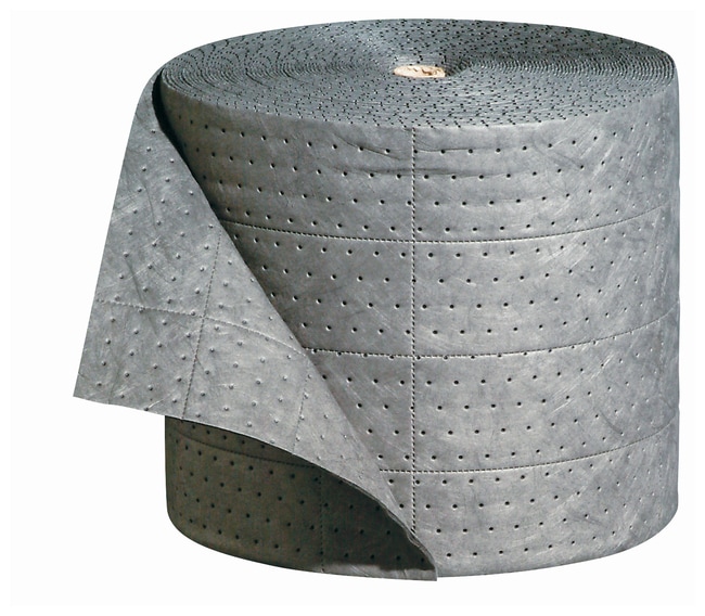 New Pig Gray Universal Absorbent Mats 150 ft.L x 15 in. WGloves