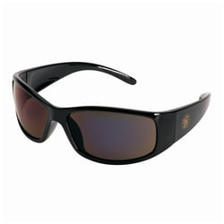 Ansell Smith Wesson Elite Safety Glasses Black Frame; Smoke Mirror Lens:Personal