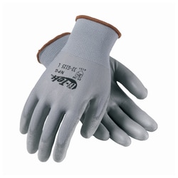 PIP G-Tek GP Gray Polyurethane Coated Seamless Knit Nylon Gloves Large | Buy Online | PIP&trade; | Fisher Scientific