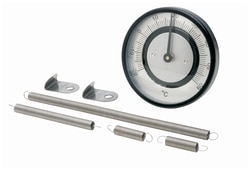 H-B Instrument™ Durac™ Bi-Metallic Surface Temperature Thermometer: Plastic, 0° to 250°F, Double Spring Mount Back