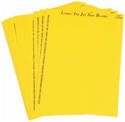 Brady Sign and Label Blanks Yellow; 5H x 7 in.W:Mailing and Shipping Products,