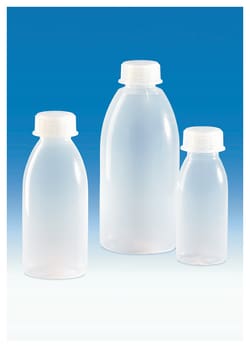 BRANDTECH&trade; VITLAB&trade;&nbsp;Wide-Mouth Reagent Bottles with Screw Caps