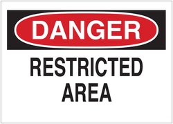 Brady&trade;&nbsp;Restricted Area Signs