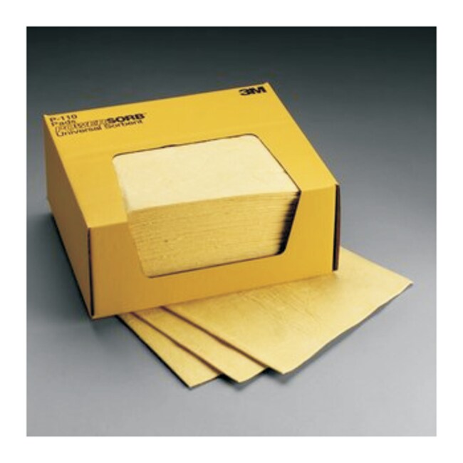 3M Chemical Sorbent Pad Chemical sorbent pad; Absorption capacity 64