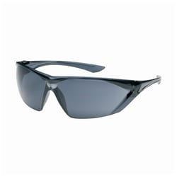 PIP Bouton Bullseye Rimless Safety Glasses Gray temple; Gray, anti-scratch/anti-fog