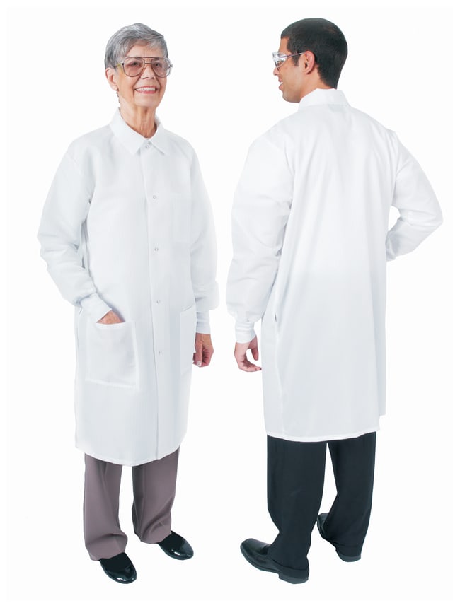 DenLine Protection Plus FluidResistant LongLength Lab Coats Size 4XLarge; Fisher Scientific