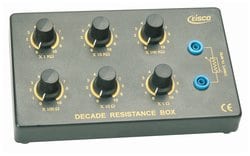 Eisco 6 Decade Resistance Box REanges asgiven below and total value 0 to