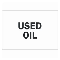 Brady™ Chemical and Hazardous Materials Sign: USED OIL