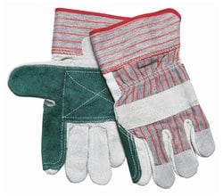 MCR Safety Shoulder Split Cowhide Leather Double Palm Work Gloves
