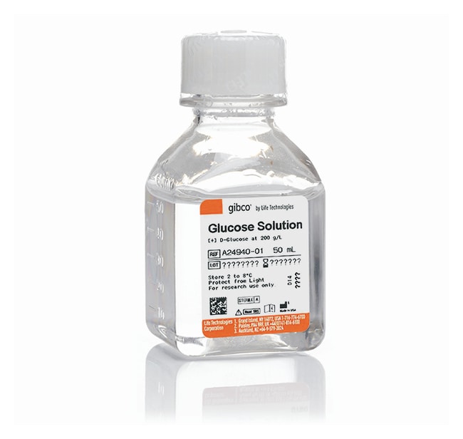 Gibco™ Glucose Solution 50mL Cell Culture Media Fisher Scientific