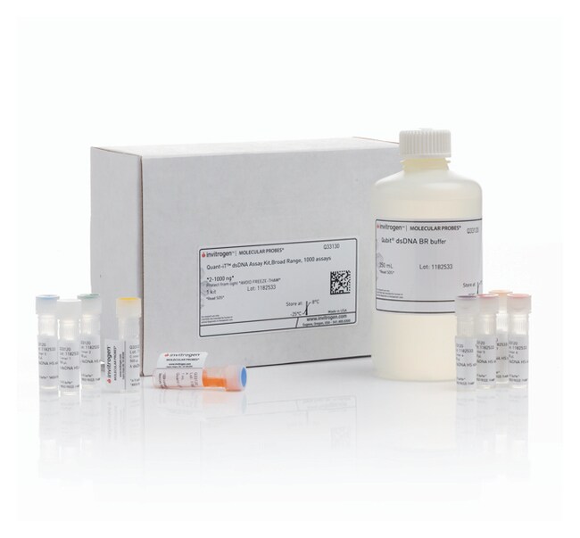 Invitrogen QuantiT dsDNA Assay Kit, Broad Range 1 kitLife Sciences