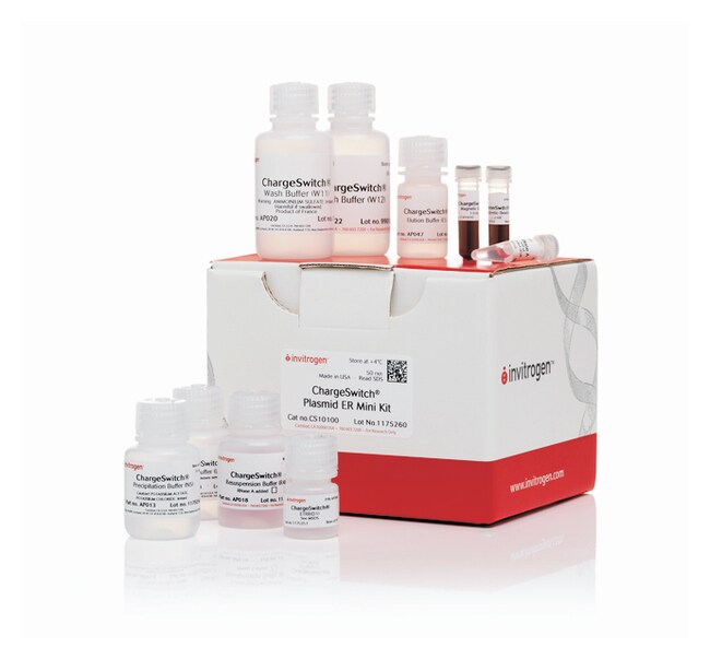 Invitrogen™ ChargeSwitch™ Plasmid ERMiniKit 50 preps DNA Extraction
