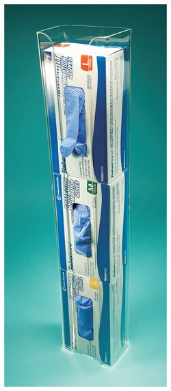 Poltex EZ Vertical Glove Box Holder Triple, Keyhole, Quantity: Each of